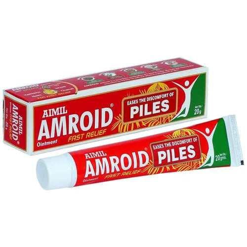 Aimil Amroid Fast Relief Piles Ointment - 20 GM