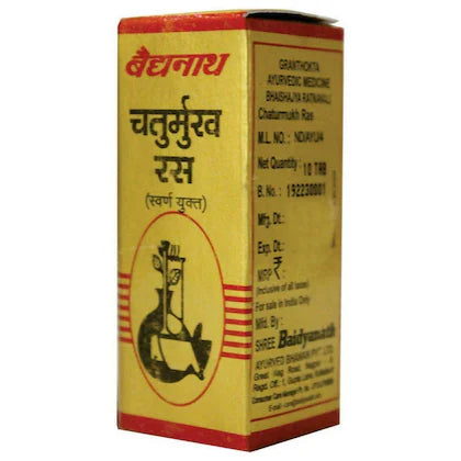 Baidyanath Chaturmukh Ras - 10 Tabs