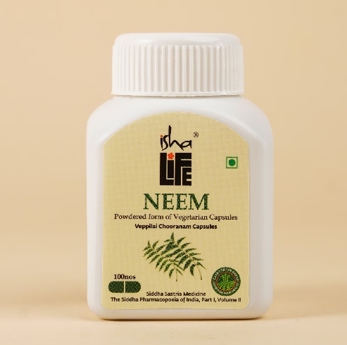 Isha Life Neem Powder Capsules - 100 Capsules