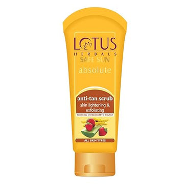 Lotus Herbals Safe Sun DeTan After Sun Face Scrub - 100 GM