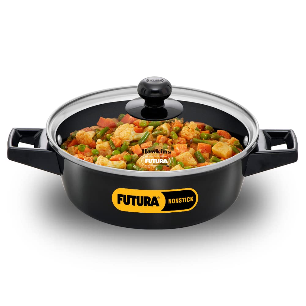 Hawkins Futura Nonstick Cook n Serve Casserole with Glass Lid - Daily Needs Products