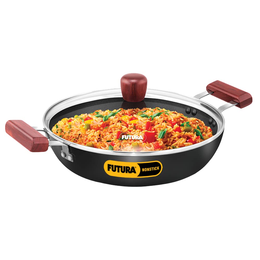 Hawkins Futura Cook n Serve Frying Pan with Glass Lid - 3 L - Daily Needs Products