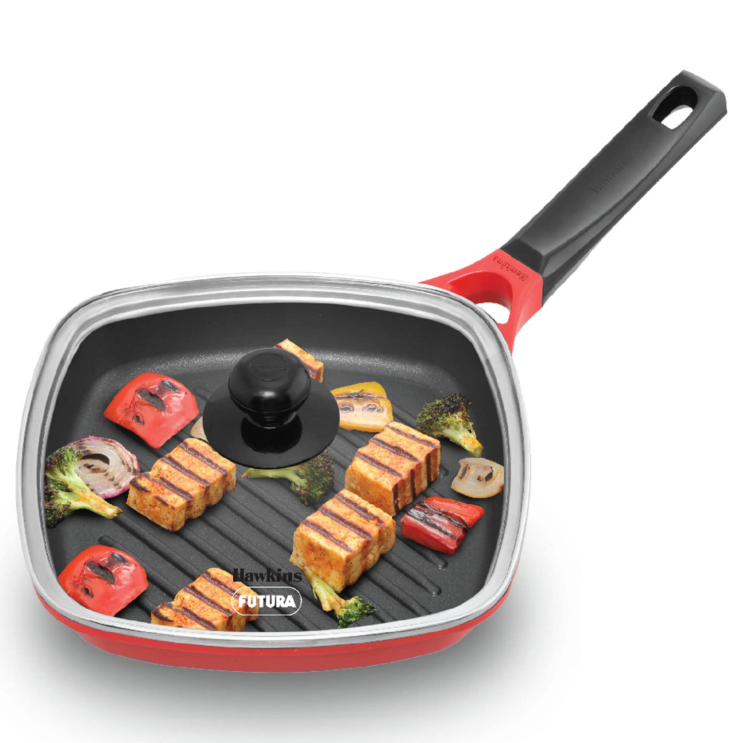 Hawkins Grill Pan with Glass Lid - 26 CM - Daily Needs Products