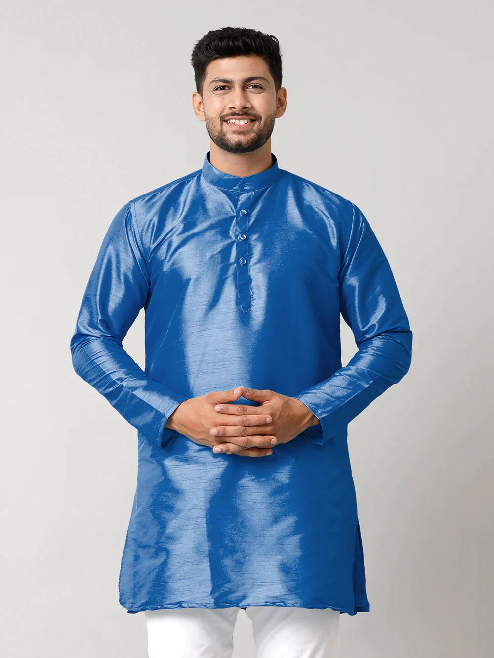 Ramraj Mens Polyster Medium Length Kurta - Daily Needs Products