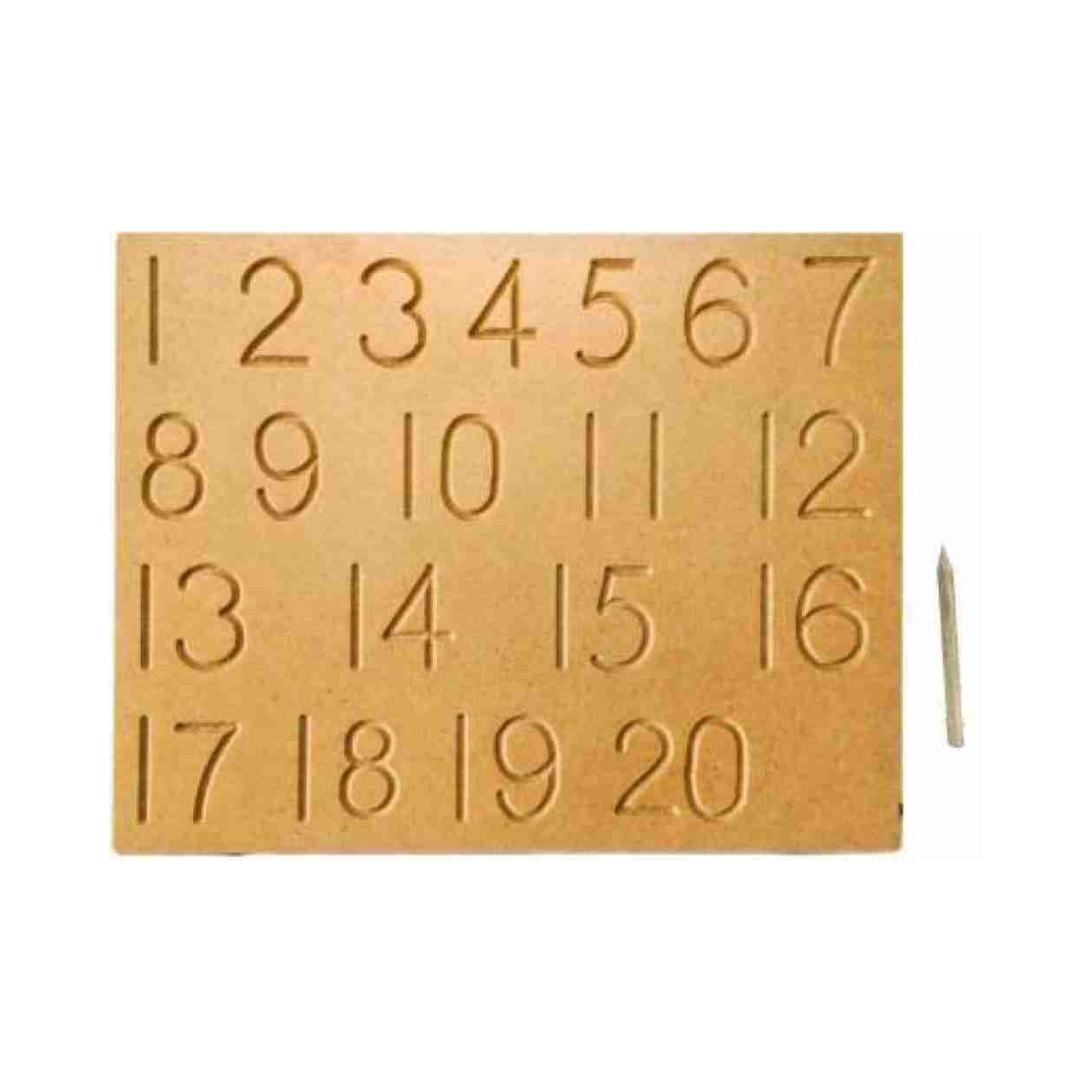 Numbers Counting Tracing Wooden Board for Kids - Daily Needs Products
