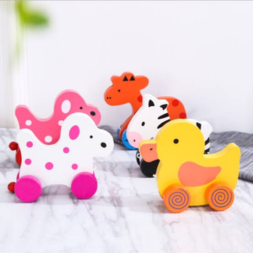 Wooden Pull Along Animal Toy - Daily Needs Products