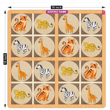 Sudoku Game for Kids with Animals and Flowers - Daily Needs Products