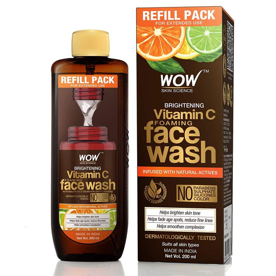 WOW Skin Science Brightening Vitamin C Foaming Face Wash Refill Pack