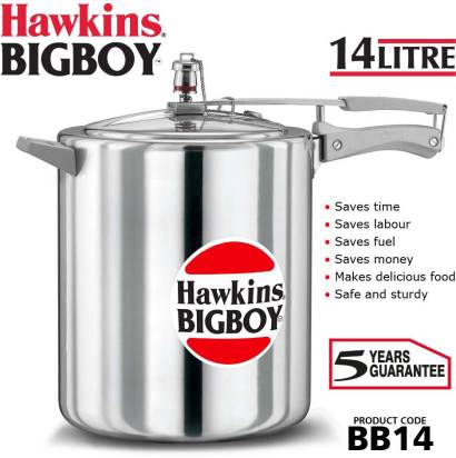 Hawkins Bigboy 14 L Pressure Cooker Aluminium (BB14)