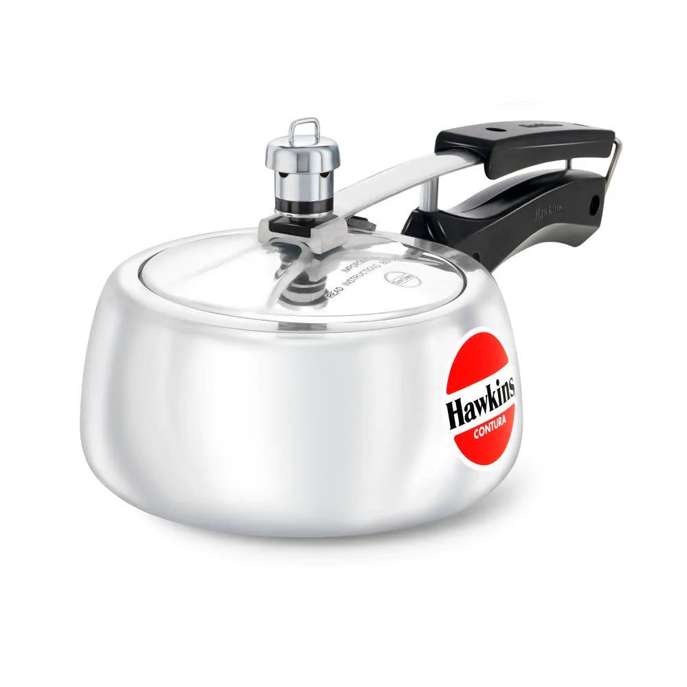 Hawkins Contura Pressure Cooker 1.5 Litre - Silver (HC15)