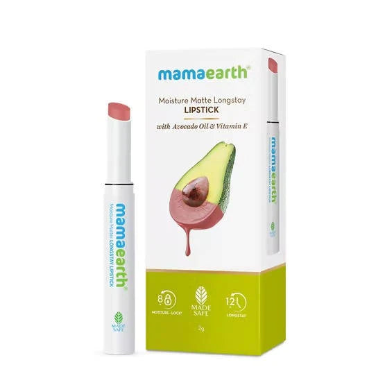 Mamaearth Moisture Matte Long Stay Lipstick-Carnation Nude