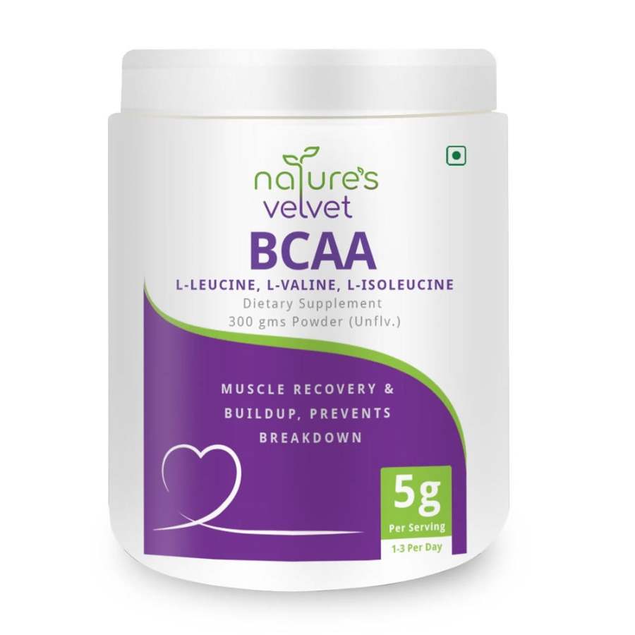 natures velvet BCAA L-Leucine, L-Valine, L-Isoleucine Powder