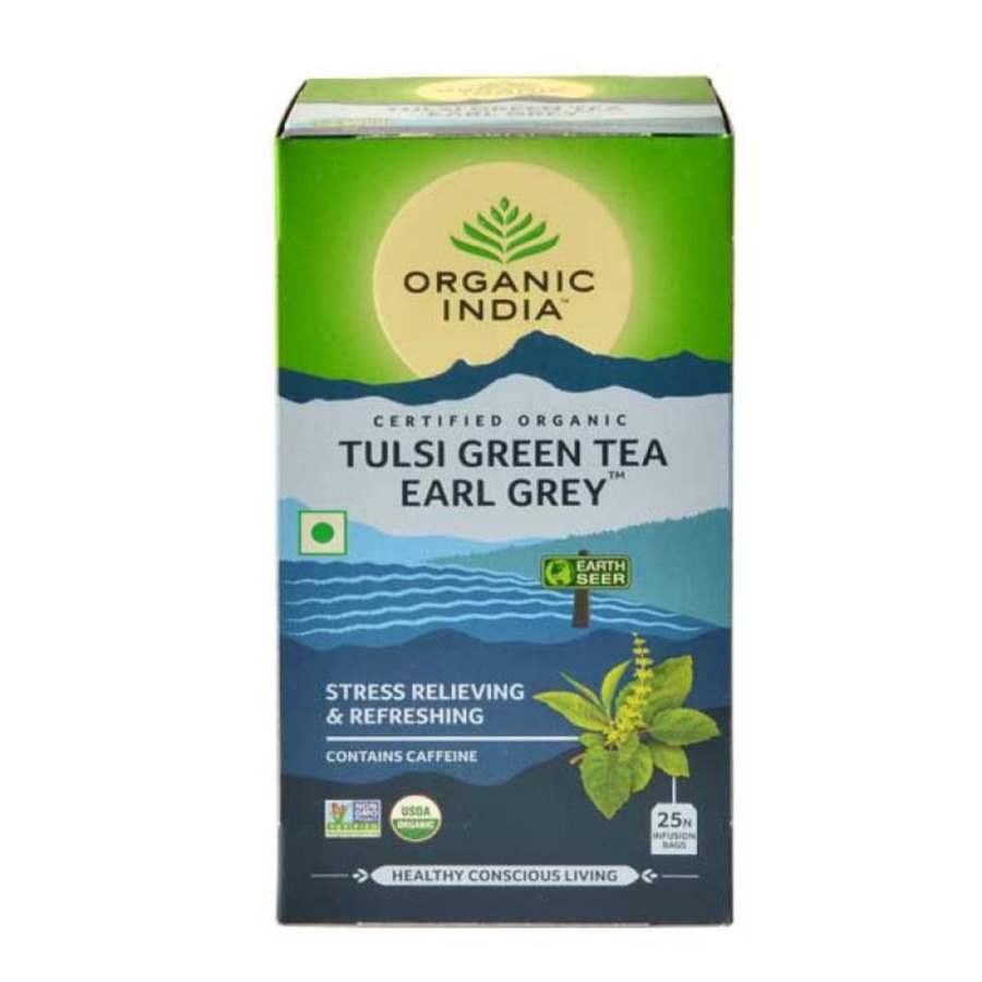 Organic India Tulsi Green Tea Earl Grey