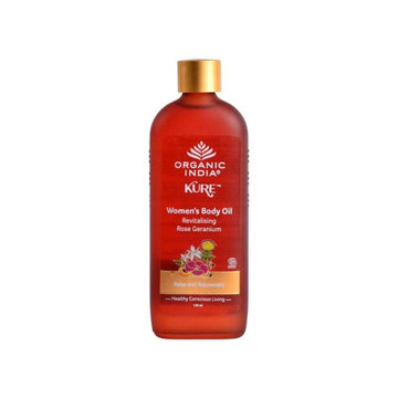 Organic India Womens Body Oil Revitalising Rose Geranium