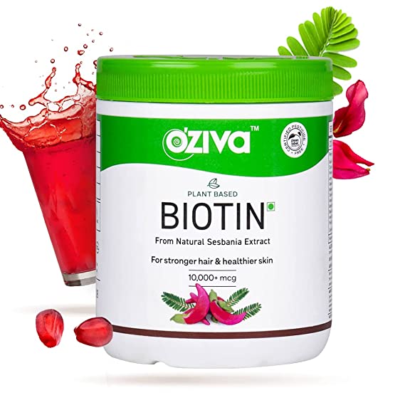 OZiva Plant Based Biotin (10,000+ mcg)
