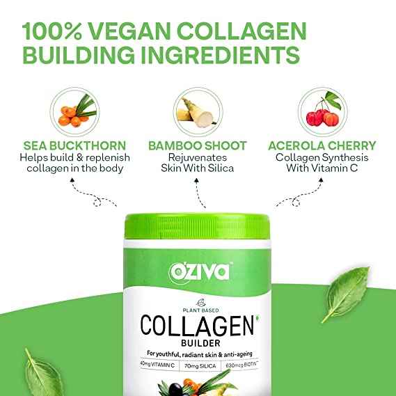 OZiva Plant Based Collagen Builder Orange