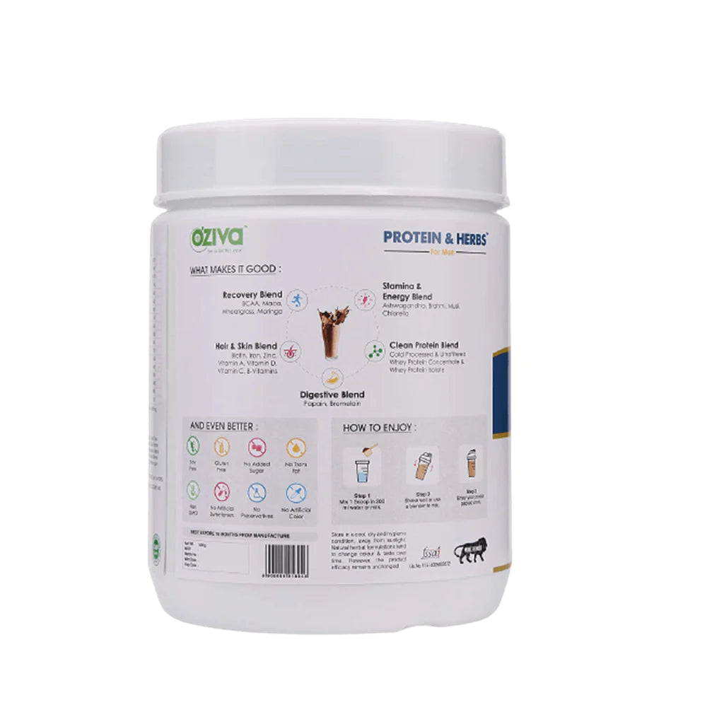 OZiva Protein & Herbs for Men