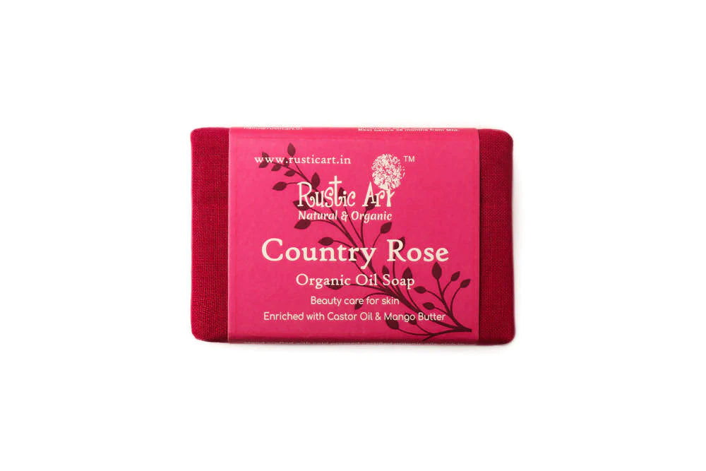 Rustic Art Country Rose Organic Oil Soap