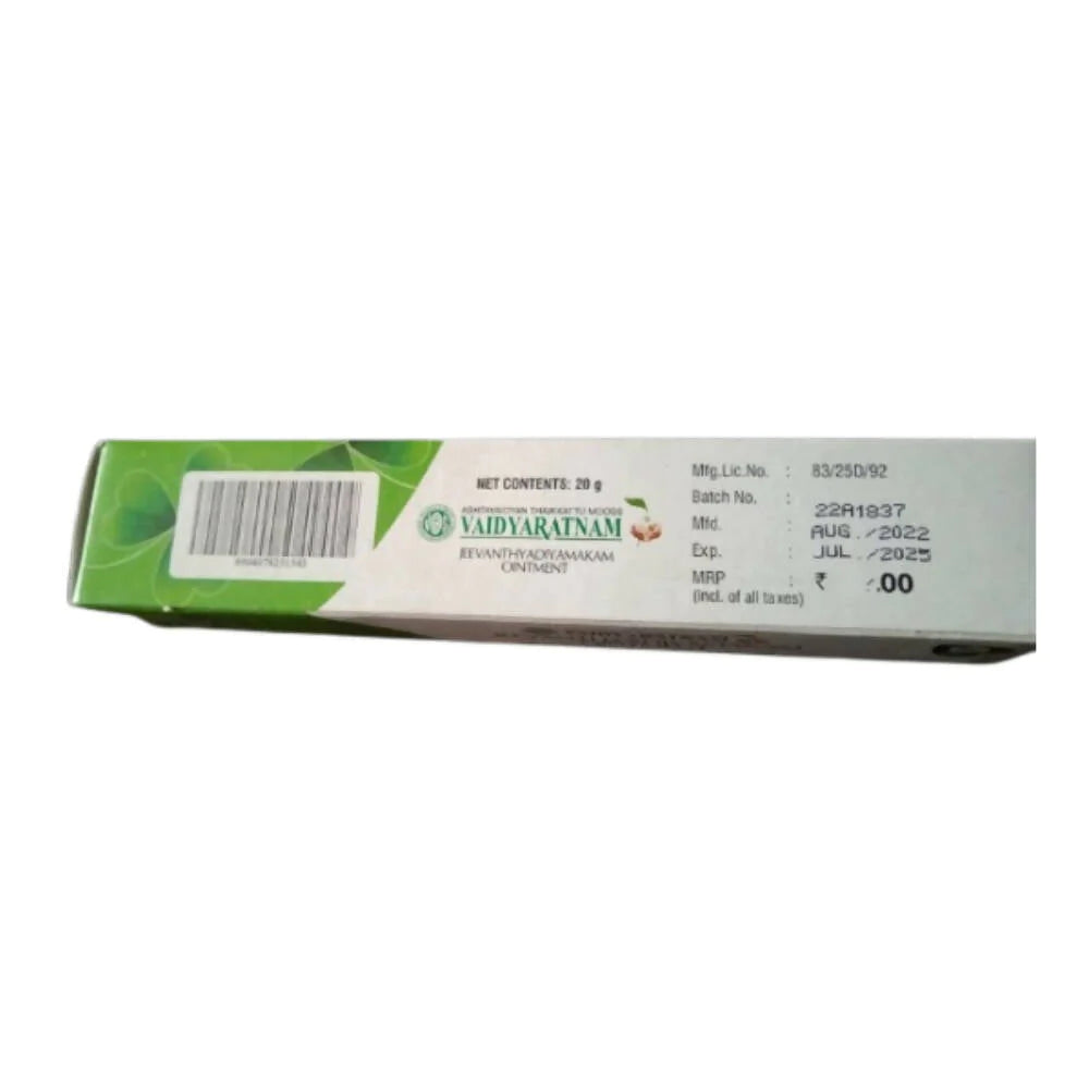 Vaidyaratnam Jeevanthyadi Yamakam Ointment